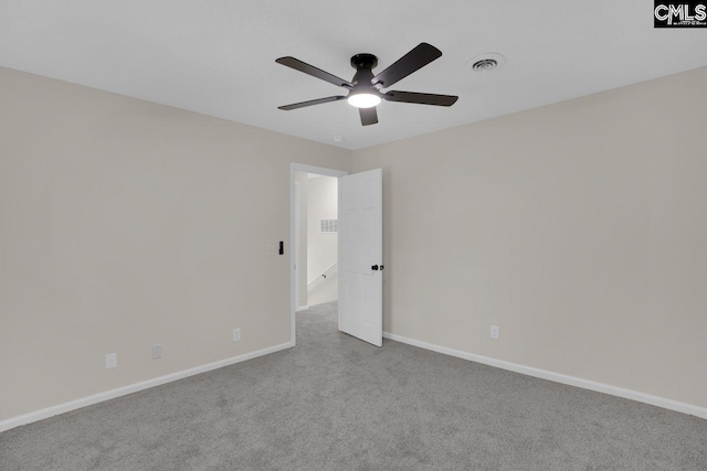 3102 Travis Ct, Columbia, SC 29204 - carpeted empty room featuring a ceiling fan and baseboards