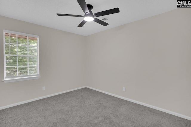 3102 Travis Ct, Columbia, SC 29204 - carpeted empty room featuring a ceiling fan and baseboards