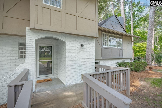 3102 Travis Ct, Columbia, SC 29204 - view of exterior entry featuring brick siding