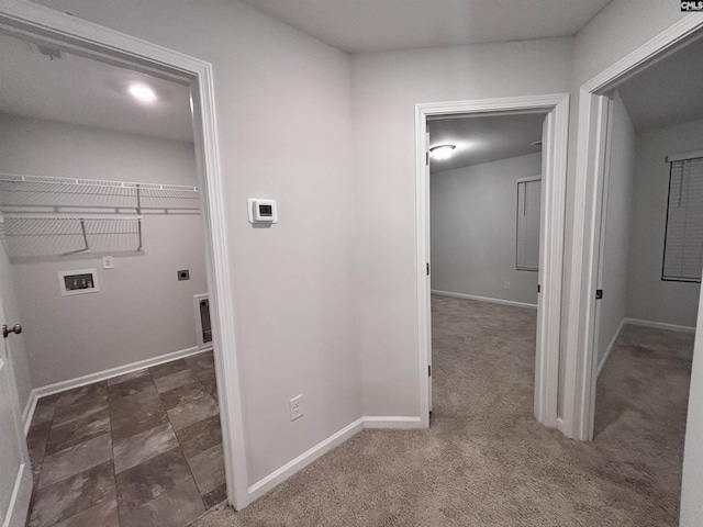 407 Eclipse Ln, Elgin, SC 29045 - washroom featuring hookup for an electric dryer, washer hookup, and baseboards