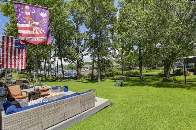 301 Harbor Heights Dr Unit 5D, Lexington, SC 29072 - view of community featuring an outdoor hangout area and a lawn