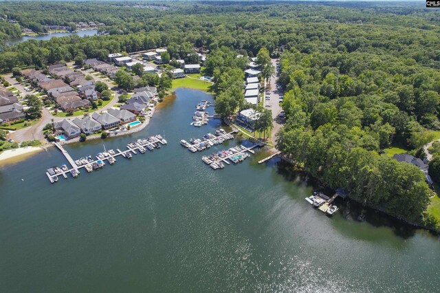 301 Harbor Heights Dr Unit 5D, Lexington, SC 29072 - aerial view of a forest, a large body of water, and a marina