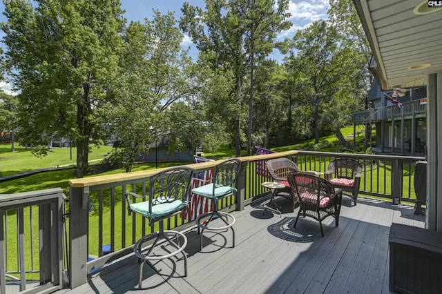 301 Harbor Heights Dr Unit 5D, Lexington, SC 29072 - wooden deck with a yard