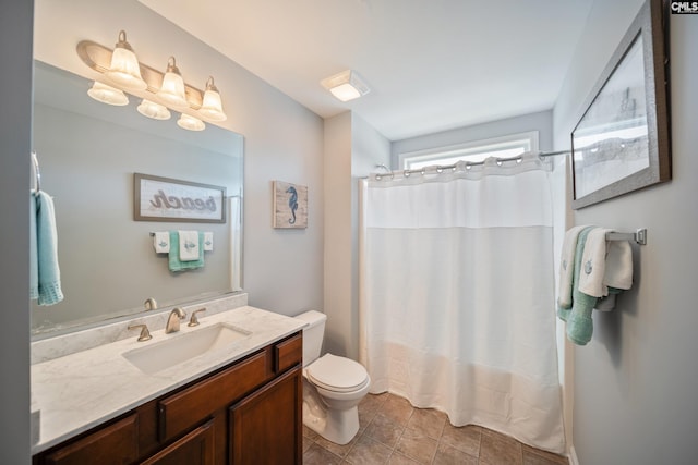 415 Mulberry Ridge Ct, Lexington, SC 29073 - bathroom featuring toilet, vanity, and a shower with shower curtain