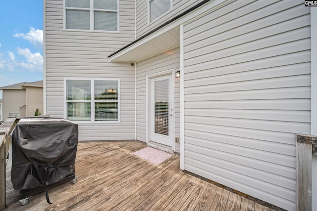 415 Mulberry Ridge Ct, Lexington, SC 29073 - wooden terrace with grilling area