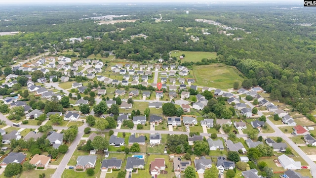 415 Mulberry Ridge Ct, Lexington, SC 29073 - aerial view of property and surrounding area featuring a heavily wooded area