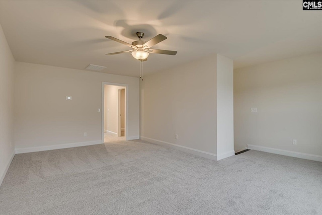 550 Edenwood Dr, Sumter, SC 29150 - unfurnished room featuring ceiling fan, light colored carpet, and baseboards