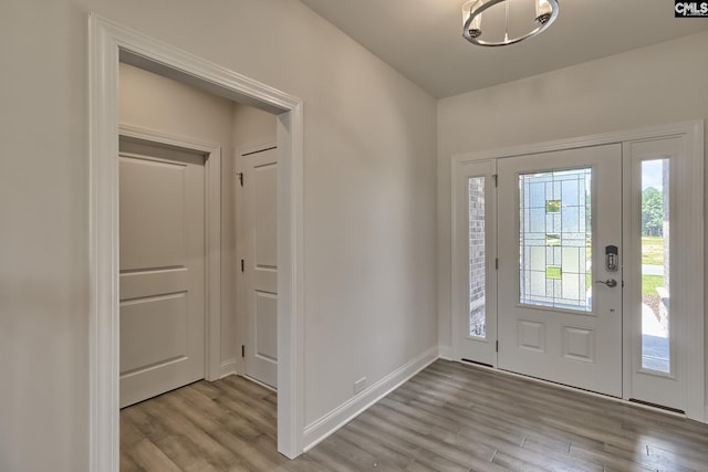 550 Edenwood Dr, Sumter, SC 29150 - entrance foyer with light wood-style flooring and baseboards