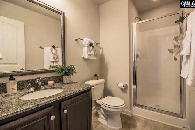 520 Connecticut Ave, Chapin, SC 29036 - full bathroom featuring a stall shower, vanity, and toilet
