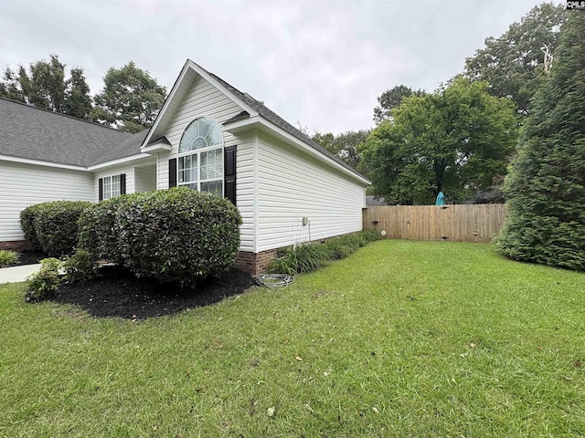view of property exterior featuring crawl space