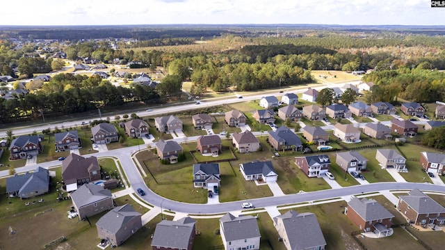 680 Curlew Cir, Sumter, SC 29150 - aerial view of property's location with nearby suburban area and a heavily wooded area