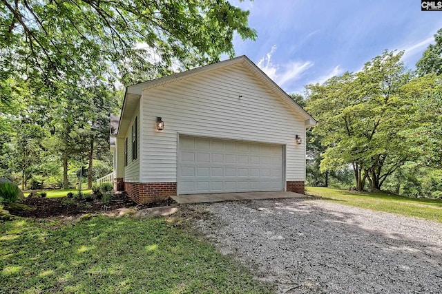 1240 Windmill Rd, Leesville, SC 29070 - garage with gravel driveway