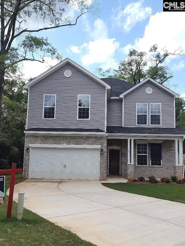 10 Saints Creek Pl, Irmo, SC 29063 - view of front of property featuring brick siding, driveway, a garage, and roof with shingles