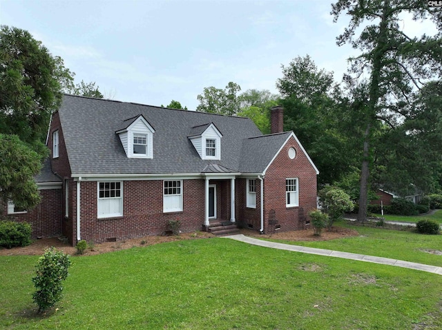 3925 Rosewood Dr, Columbia, SC 29205 - cape cod house with crawl space, brick siding, and a chimney