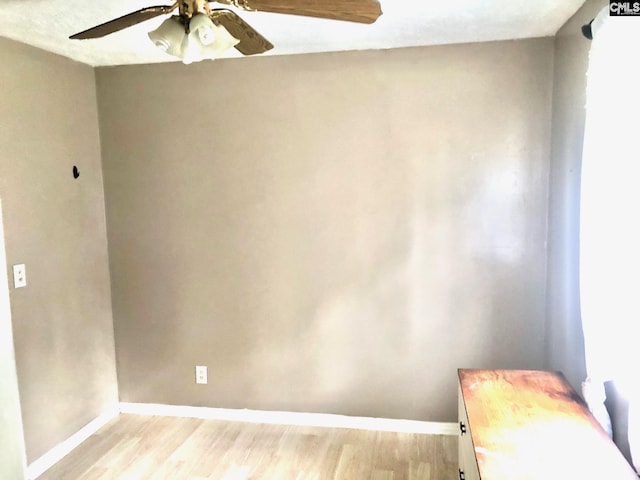 1171 Indian Creek Pt, Saluda, SC 29138 - spare room with a ceiling fan, light wood-style flooring, and baseboards