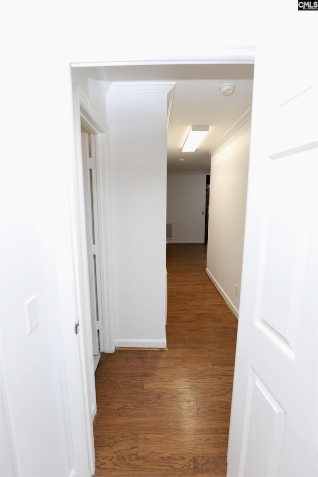 805 Mcrae Rd, Camden, SC 29020 - hall with wood finished floors and baseboards