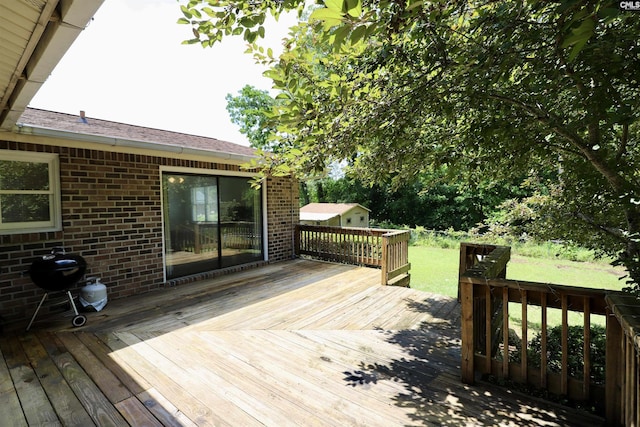 805 Mcrae Rd, Camden, SC 29020 - deck with a grill