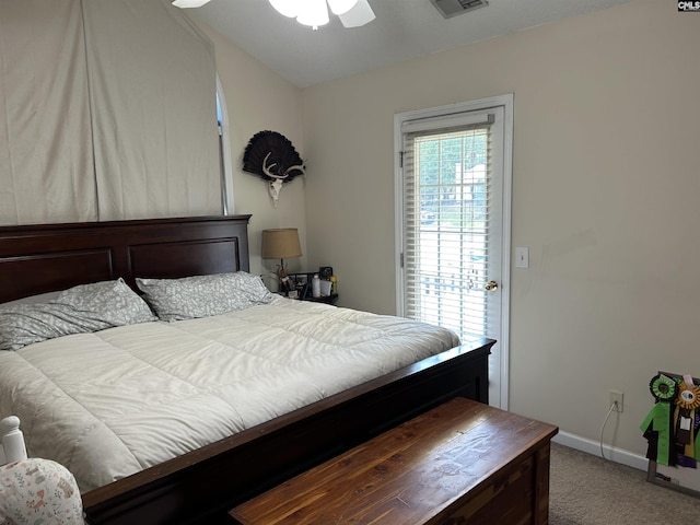 304 Cutter Ct, Chapin, SC 29036 - carpeted bedroom featuring baseboards and a ceiling fan