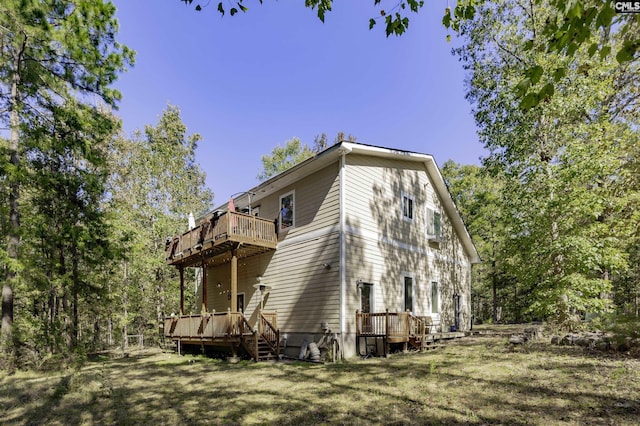 2033 Old Hilton Rd, Chapin, SC 29036 - view of side of home with a deck