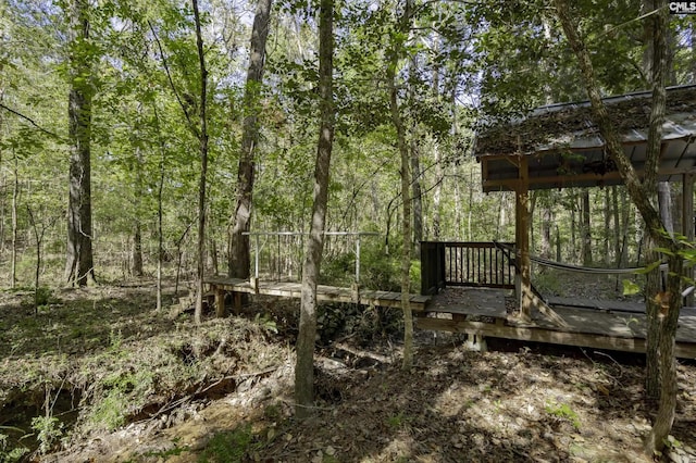 2033 Old Hilton Rd, Chapin, SC 29036 - view of yard featuring a wooden deck