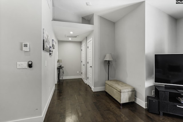 2033 Old Hilton Rd, Chapin, SC 29036 - hallway featuring hardwood / wood-style floors, baseboards, and recessed lighting