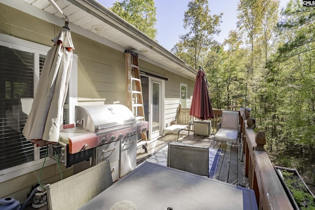 2033 Old Hilton Rd, Chapin, SC 29036 - wooden terrace featuring grilling area