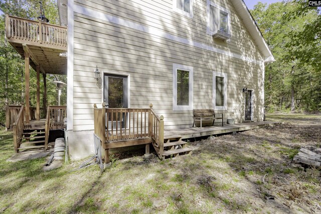 2033 Old Hilton Rd, Chapin, SC 29036 - rear view of property with a deck