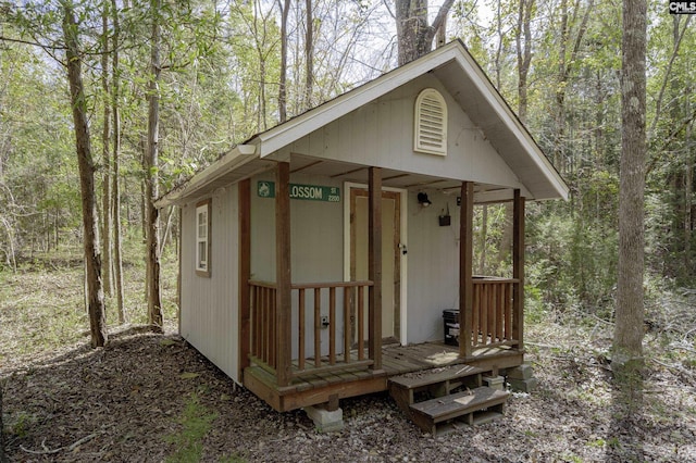 2033 Old Hilton Rd, Chapin, SC 29036 - view of outdoor structure with a wooded view
