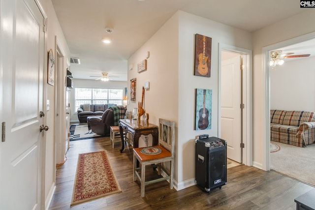 156 Honey Tree Rd, Columbia, SC 29209 - hall with wood finished floors and baseboards