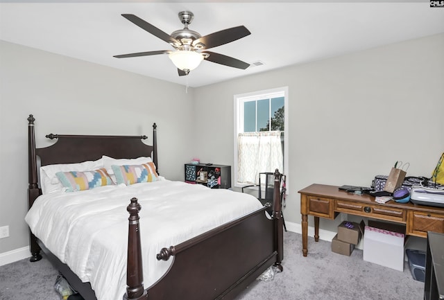 245 Long Iron Ct, West Columbia, SC 29172 - bedroom featuring carpet flooring, baseboards, and a ceiling fan