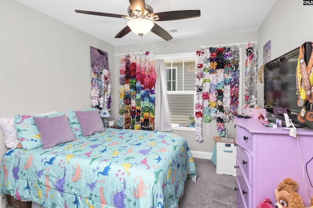 245 Long Iron Ct, West Columbia, SC 29172 - carpeted bedroom with baseboards and a ceiling fan
