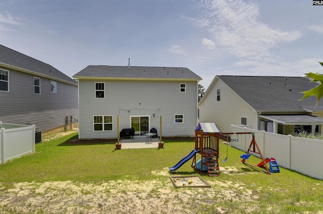 245 Long Iron Ct, West Columbia, SC 29172 - back of property with a patio and a playground