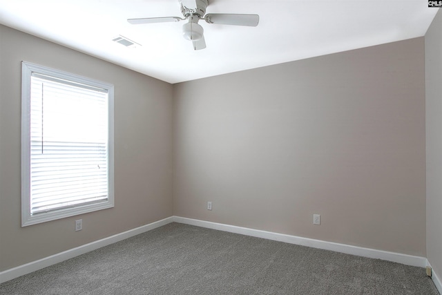 1 Duffie Ct, Columbia, SC 29229 - spare room with baseboards, carpet flooring, and ceiling fan