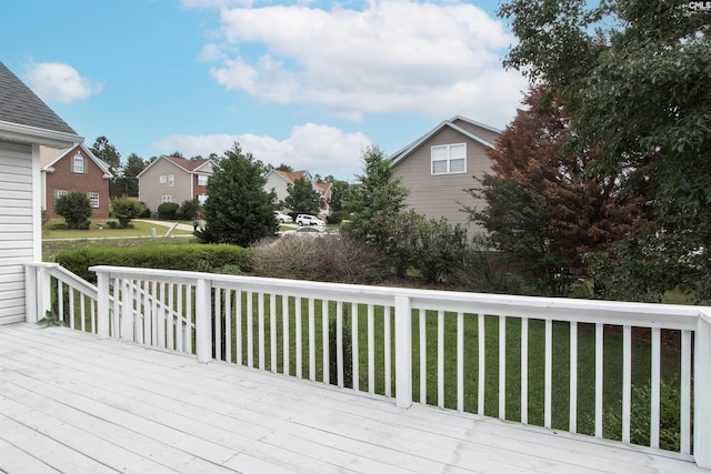 1 Duffie Ct, Columbia, SC 29229 - wooden terrace with a lawn and a residential view