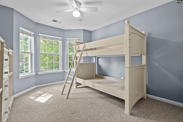 306 Austree Dr, Columbia, SC 29229 - unfurnished bedroom with carpet flooring, baseboards, and ceiling fan