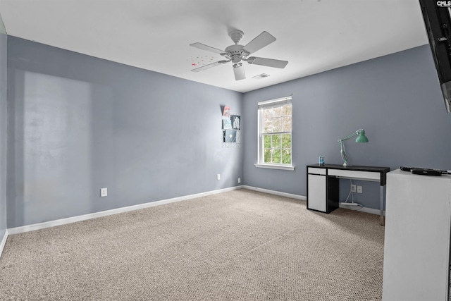 306 Austree Dr, Columbia, SC 29229 - carpeted spare room featuring baseboards and a ceiling fan