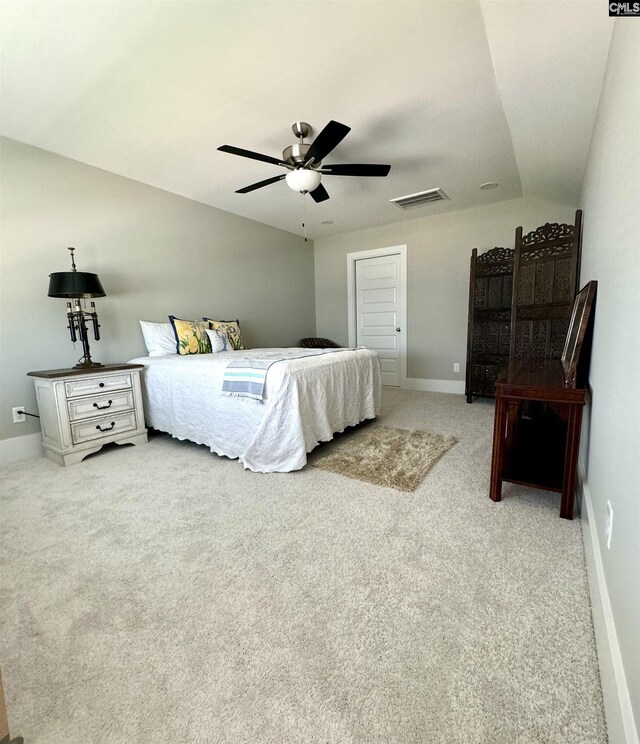 2215 High Bluff Loop, Lexington, SC 29072 - carpeted bedroom featuring baseboards and ceiling fan