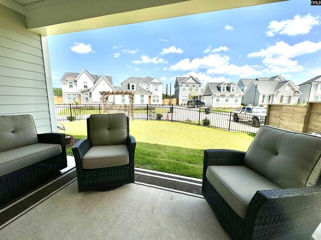 2215 High Bluff Loop, Lexington, SC 29072 - sunroom featuring a residential view