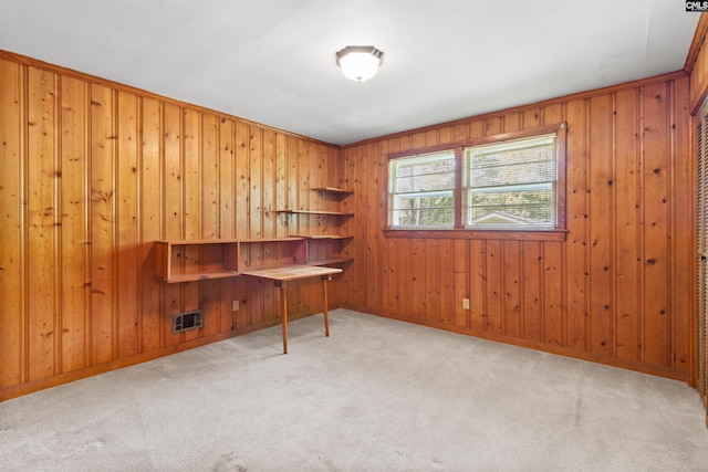 1514 Omarest Dr, Columbia, SC 29210 - unfurnished office with carpet and wood walls