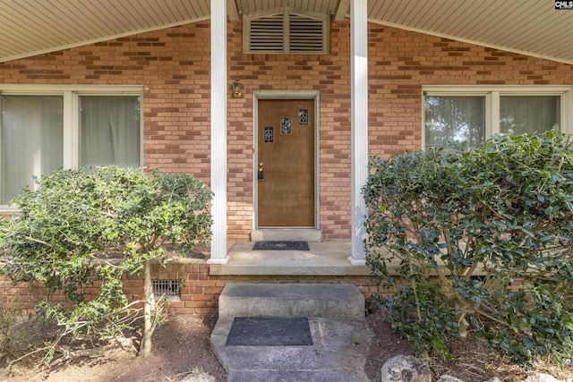 1514 Omarest Dr, Columbia, SC 29210 - property entrance featuring brick siding and a porch