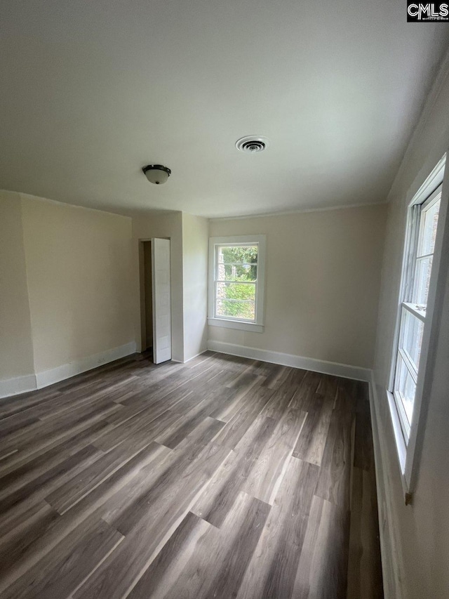 2803 Stewart St, Camden, SC 29020 - spare room with baseboards and wood finished floors