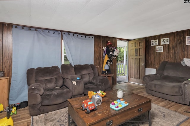 3334 Spring Dr, West Columbia, SC 29170 - living area featuring wood walls and wood finished floors