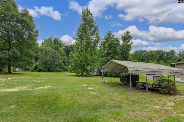 3334 Spring Dr, West Columbia, SC 29170 - view of grassy yard with a detached carport