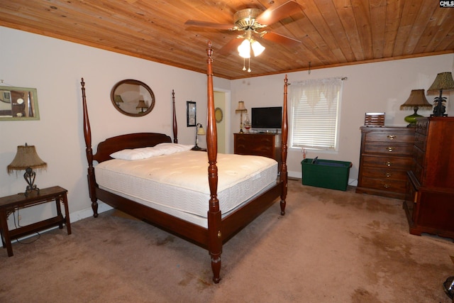 141 Frost Rd, Camden, SC 29020 - carpeted bedroom featuring wooden ceiling and baseboards