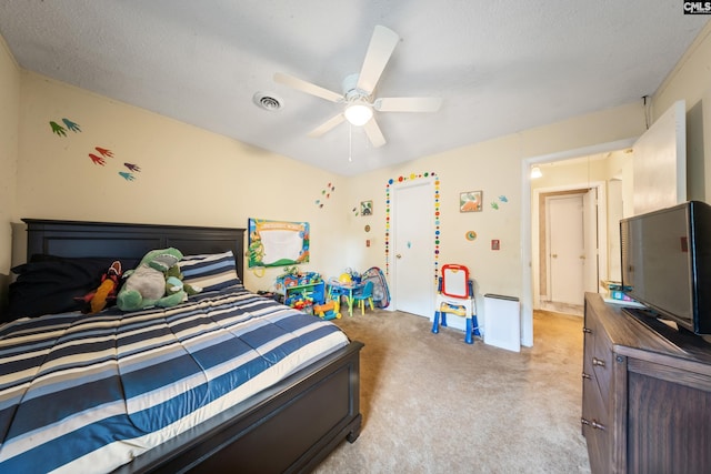 1211 Metze Rd Unit E6, Columbia, SC 29210 - bedroom featuring light colored carpet and ceiling fan