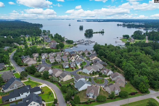 1 Downing Cir, Gilbert, SC 29054 - aerial perspective of suburban area with a large body of water