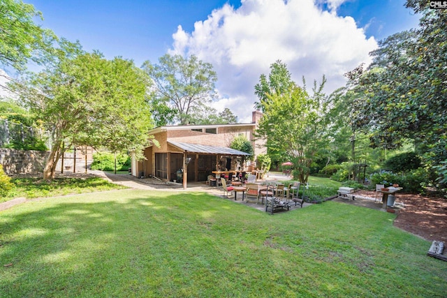 3100 Grace Hill Rd, Columbia, SC 29204 - view of grassy yard with a patio area