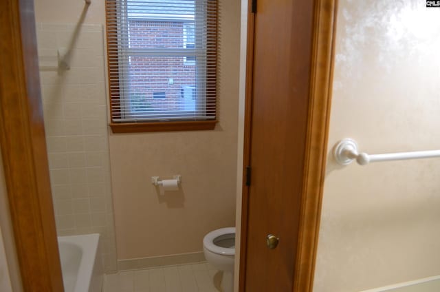 429 Kitti Wake Dr, West Columbia, SC 29170 - bathroom featuring toilet, tile patterned flooring, and baseboards