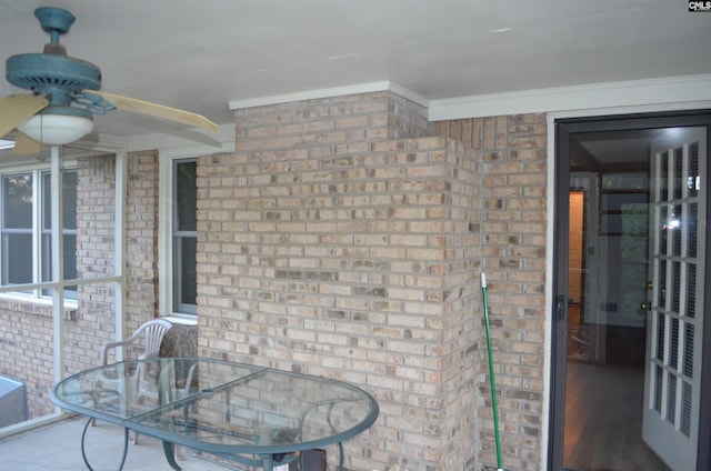429 Kitti Wake Dr, West Columbia, SC 29170 - view of patio featuring a ceiling fan