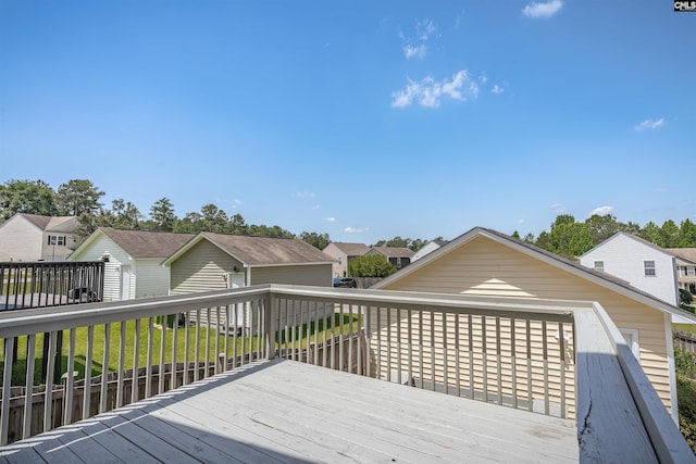 513 Scarlet Sage Ln, Columbia, SC 29223 - wooden terrace featuring a residential view